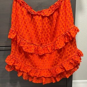 TORY BURCH Burnt Orange skirt